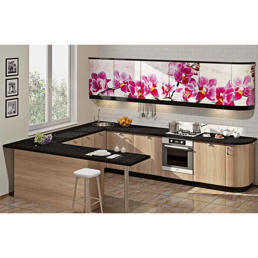 Kitchen "Hi-tech with color printing" KX-484 order